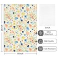 thumbnail image 2 of 2 Pcs Pioneer Flower Floral Print Pattern Kitchen Towels, Funny Microfiber Dish Towel Set, 18" X 26" Tea Towels, 2 of 6