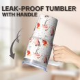 thumbnail image 5 of Flamingo Lover Tumbler with Handle 20OZ Stainless Steel Cup Perfect Gifts for Women Suitable for Birthday Christmas Holidays Office Work Travel, 5 of 6