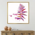 thumbnail image 2 of Designart 'Purple Fern With Purple Splash' Farmhouse Framed Canvas Wall Art Print, 2 of 5