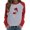Gray, variant on Fesfesfes Women's Raglan Sweatshirt Christmas Printed Long Sleeve Shirts Xmas Round Neck Casual Tops