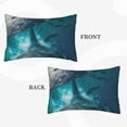 thumbnail image 2 of Sikiie Airplane Shark Print Plush Pillow Cover, Wrinkle-proof and Stain-resistant Pillow Protector without Pillow Core, Home Decoration-16"x24", 2 of 6