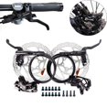 thumbnail image 4 of Kit ntero y trasero para de montaña, pinzas hidráulicas de aleación de aluminio, rotores de 160 mm y cable de manguera R R RT56 2X160MM DYNWAVEMX Freno de disco hidráulico de bicicleta, 4 of 8
