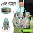 thumbnail image 2 of Garden Tool Bag,Shih Tzu Dog and Flower Floral Garden Tool Organizer,Garden Gifts,Waterproof Multi-Pocket Garden Tool Storage 11.8x5.5x11.4 Inch(Tools NOT Included), 2 of 6