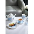 thumbnail image 3 of Vintage Porcelain Coffee Tea Cup and Saucer Set 4 Piece  Blue Bird  Flora Gift Box .5OZ, 3 of 4