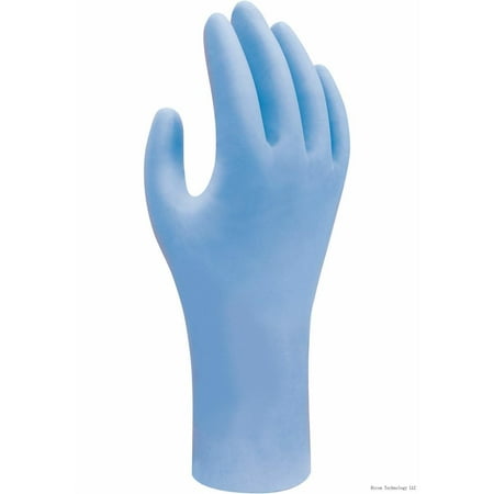 

7500PF Biodegradable Powder-Free Disposable Nitrile Safety Glove 4-Mil Blue XX-Large Pack Of 90