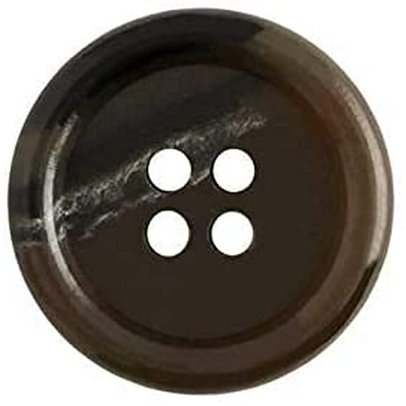 Brown Button Sewing Button Shirt Buttons Crafts Button 4 Hole 36L Design Button Round Buttons 0.95in Pack of 12