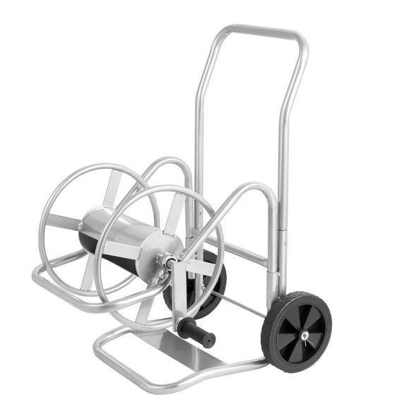 200ft Retractable Garden Hose Reel with Wheels - Heavy Duty Water Hose Cart for Easy Yard Use