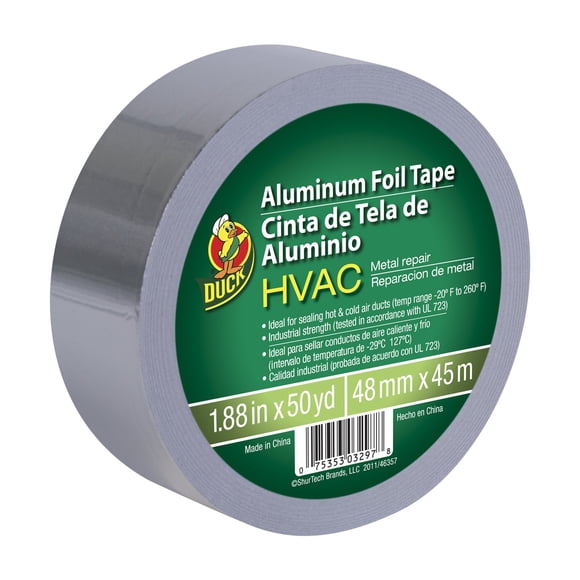 Lámina de aluminio para reparación de metales Tape Duck Brand HVAC UL 723