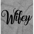 thumbnail image 2 of Hubby Wifey Cute Matching Couple Set Women Crewneck Sweatshirt Brisco Brands S, 2 of 7