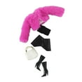 thumbnail image 3 of Conjunto de ropa para muñecas BJD 1/6, conjunto de muñeca con accesorios para niños, regalo de cumpleaños, escena, accesorio de fotografía, disfraz, rosa rojo, 3 of 8