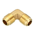 thumbnail image 3 of Uxcell 1/2" x 1/2" Brass Pipe Fitting Flare 90 Degree Elbow Tube Fitting Pipe Adapter Connector, 3 of 5