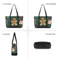 thumbnail image 6 of FORMRS Laptop Tote Bag for Women with 15.6" Computer Compartments Handbag, Green Christmas Gingerbread, 6 of 7