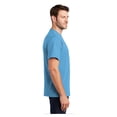 thumbnail image 3 of Port & Company Men's Classic Fit Tall Essential Cotton T-Shirt Aquatic Blue Large Tall, 3 of 6
