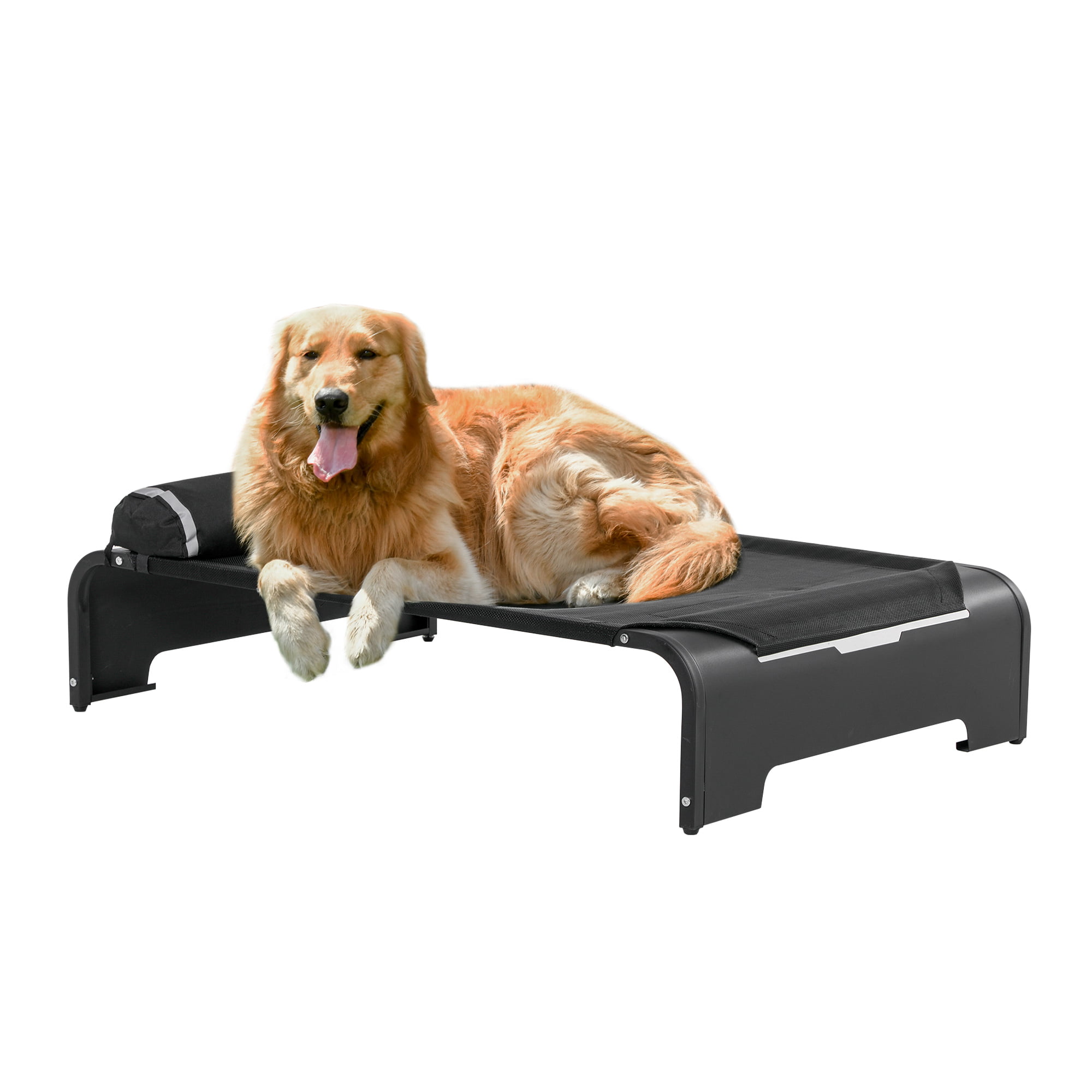 PawHut Elevated Dog Bed w/ Removable Pillow, Raised Pet Bed w/ Steel
