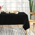 thumbnail image 3 of sancua 2 Pack Black Tablecloth 60 x 102 Inch Rectangle 6 Feet Table Cloth - Stain and Wrinkle Resistant Washable Polyester Table Cover for Dining Tab_Gift Of G, 3 of 4