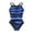 Rd/Wht/Blu, variant on TYR Girls' Technowave Diamondfit One Piece Swimsuit
