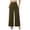 Army Green, variant on Women's High Waisted Wide Leg Pants Elegant Solid Loose Straight Trousers Casual Work Slacks