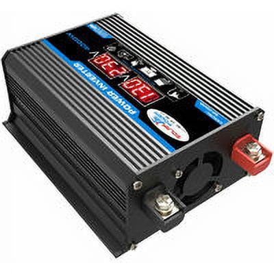 Hsankro 4000W Pure Sine Wave Inverter, 12V to 110V, Dual AC Sockets, Remote Control, 1-Pack