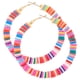 thumbnail image 1 of 1 par de aretes bohemios de arcilla polimérica, redondos, a la moda, coloridos, 1 of 5