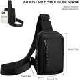 thumbnail image 2 of Mini Sling Bag - Herr Dam Liten Vattentät Crossbody Casual Phone Bröstväska för vandring, 2 of 5