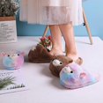 thumbnail image 2 of Warm Animal Slippers Furry Brown/pink/color Home Slippers Suitable For Women Z, 2 of 5