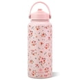 thumbnail image 1 of Botella de agua KEWIXY con aislamiento de 950 ml con estampado floral pajizo rosa, 1 of 7