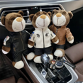thumbnail image 4 of Oso de carreras creativo y genial, juguete de peluche, casco de motocicleta, chaqueta, oso, muñeco de peluche suave, accesorios para traje, regalos para niños y novios, 4 of 5