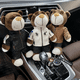 thumbnail image 4 of Creative Cool Racing Bear Plush Toy Motorcycle Helmet Jacket Bear Doll Soft Stuffed Animal Suit Accessories Kids Boyfriend Gifts, 4 of 5