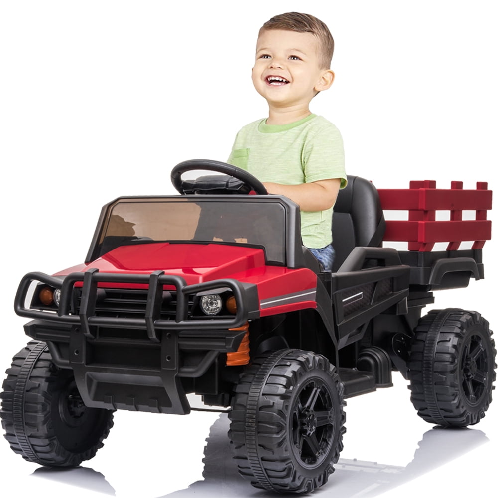Ride-on Truck for Kids, 12V Battery Powered Electric Ride on Cars, 4