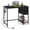 Black, variant on 38" Computer Desk with Charging Station & 2 Fabric Drawers,Home Office Desk Writing Desk for Small Spaces,Rustic Brown