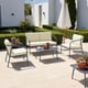 thumbnail image 5 of Sala Exterior Para Jardín Terraza 4 Piezas Con Mesa De Vidrio beige, 5 of 5