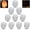 10PCS, variant on 10/20PCS White Paper Lanterns, Memorial Sky Lantern Style Hanging Lanterns for Remembrance & Tribute, Foldable Decorative Paper Lanterns for Funeral, Celebration of Life, Home & Outdoor Memorial