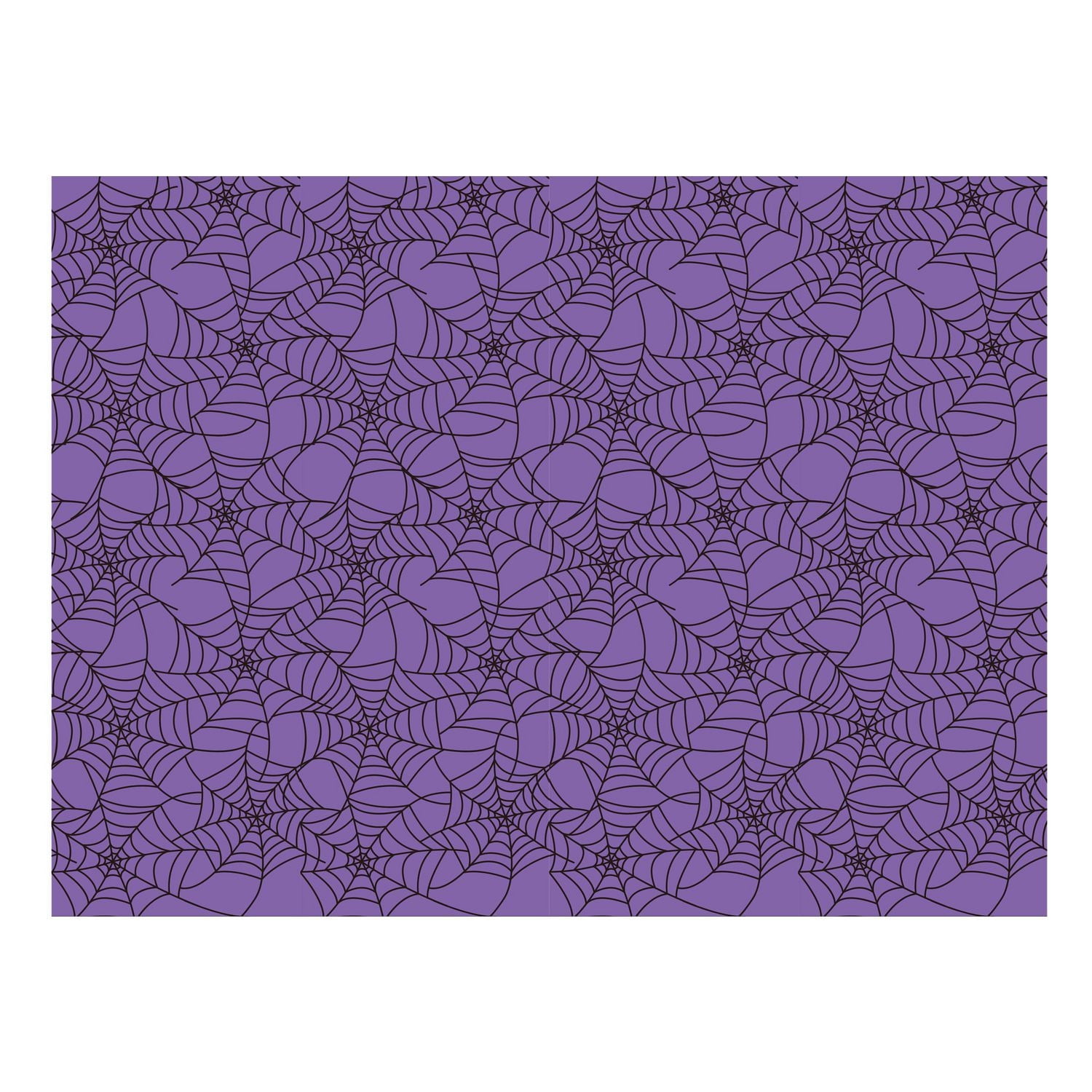 Couverture de table d'Halloween Toile d'araignée violette