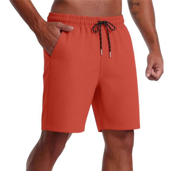 Aimik Mens Quick Dry Shorts Dual Color Drawstring Mens Sport Shorts Summer Soft Loose Fashion Shorts for Gym or Casual