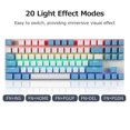 thumbnail image 2 of iBlancod K87 87 Keys Wired Mechanical Keyboard Metal Panel Two-color Injection Keycap 20 Light Effects Black(Blue Switches), 2 of 8