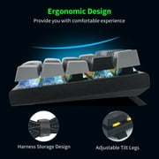 E-Yooso Z11 63 مفاتيح RGB تدعم بلوتوث / لاسلكي 2.4G / سلكي 3 لوحة مفاتيح للألعاب الميكانيكية