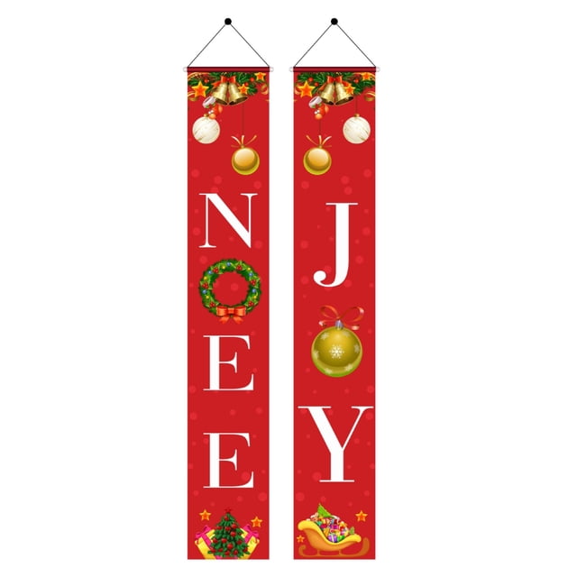 Navidad Banner Bandera Colgante Adornos De Navidad Pareado De Navidad Para Decoración Del Hogar Speravity HA045232-10