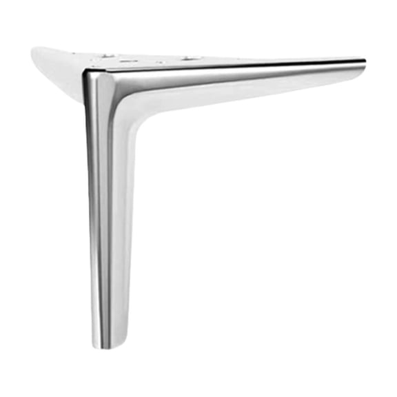 HWHCGZ 1Pc Stainless Furniture Legs, Furniture Sofa Legs Metal Matte Triangle Feet for Table Cupboard Sofa Couch Chair DIY Replacement Feet,Silver,18cm