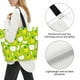 thumbnail image 3 of Balery Green Apple Bolsa Tote Estilo Estético con Cremalleras, Bolsa de Hombro, Bolsa de Compras Grande y Plegable, 3 of 8