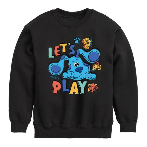 Blue's Clues & You! - Let's Play - Toddler & Youth Crewneck Fleece Sweatshirt