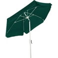 thumbnail image 2 of 7.5' Hex Home Garden Tilt Umbrella 6 Rib Crank White with Forest Green Vinyl Coated Weave Canopy, 2 of 2
