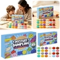 thumbnail image 2 of 24 Pack Dumpling Squishy Toys, Mystery Countdown Calendar Blind Box, Soft Stress Relief Fidget Toys for Kids and Adults, 2 of 9