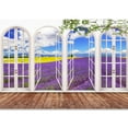 thumbnail image 3 of Idea4wall 4pcs Vies from French Window Peel and Stick Wallpaper Removable Wall Murals Large Wall Stickers for Home Decoration, 66"x24", 3 of 4