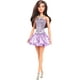 thumbnail image 1 of Barbie Fashionistas Doll #234 with Brown Hair, Wearing Sequined Purple Bubble Dress with Satiny Skirt, Silvery Necklace and Heels, 1 of 5
