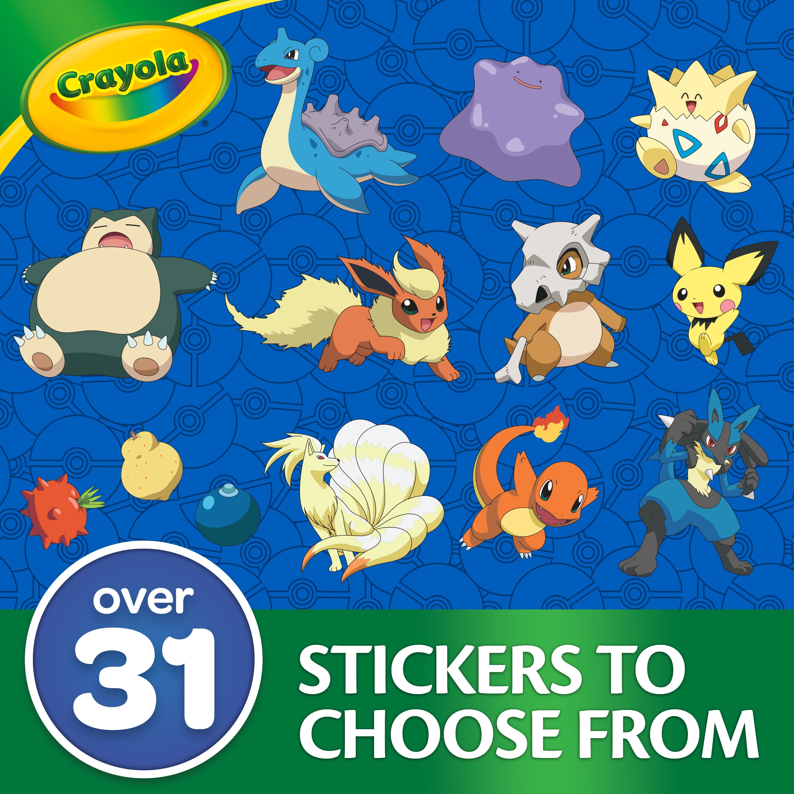 Pokemon Sega drawing set crayons markers