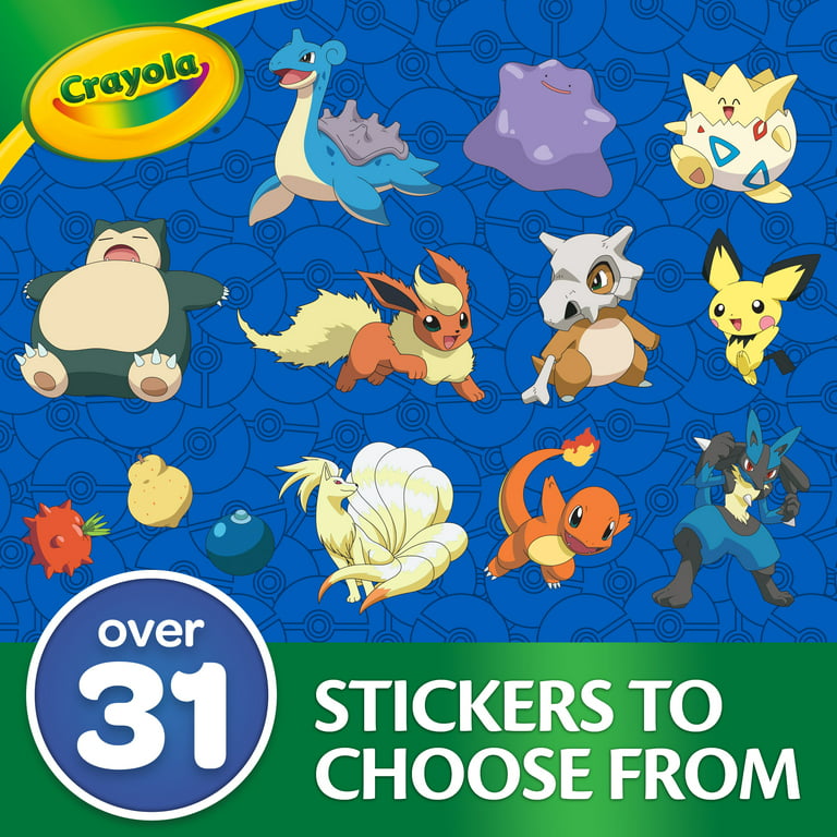 Innovative Designs Pokemon Kids Coloring Art and Sticker Set, 30 Pcs. &  Craft Supplies with Pencil Case