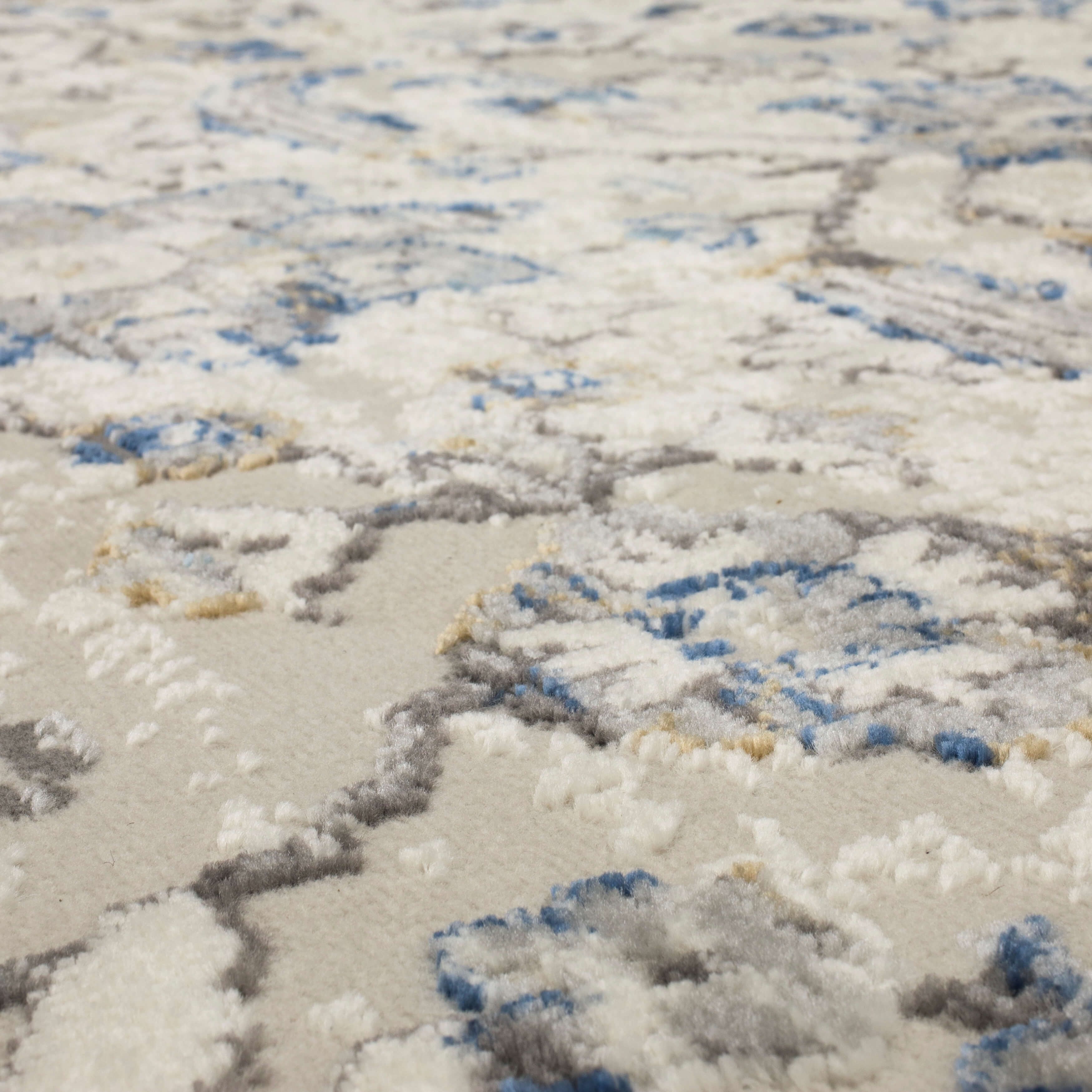 Mohawk Home Howlett Washable Low Pile Stain and Fade Resistant Indoor Area Rug, Blue, 7' 10" X 10'