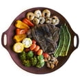 thumbnail image 1 of Sartén Redonda TEchef Negra Antiadhesiva de 14 Pulgadas para Barbacoa Coreana y Teppanyaki, 1 of 9