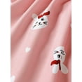 thumbnail image 7 of 9 Months Baby Girls Dress 12 Months Girls Sleeveless Dress Cute Rabbits Print Infant Girls Suspender Dress Pink, 7 of 7