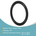 thumbnail image 3 of Uxcell 3" Fluorine Rubber Gasket Flange O-Ring for Vacuum Clamp Black, 3 of 5